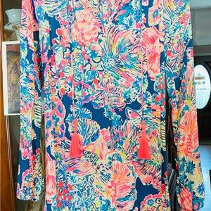 Lilly Pulitzer Willa Tunic Dress 👗 In Indigo Gypsea HTF EUC NWOT SZ XS